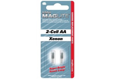 Mini Maglite Replacement Bulbs (AA, 2-Cell, Xenon) pack of 2